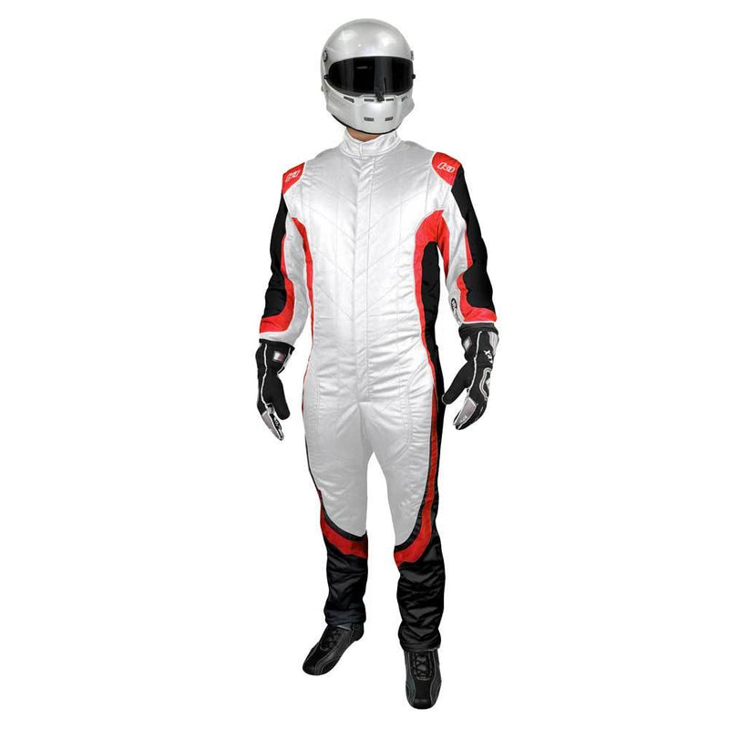 Champ suit white/red front