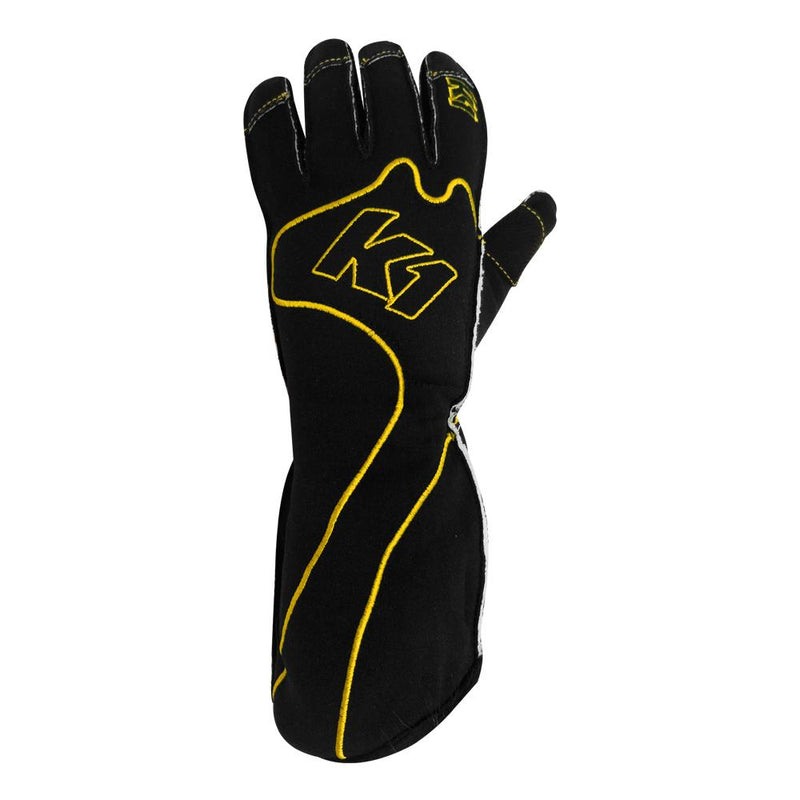 K1 RaceGear RS1 Kart Racing Glove - Yellow